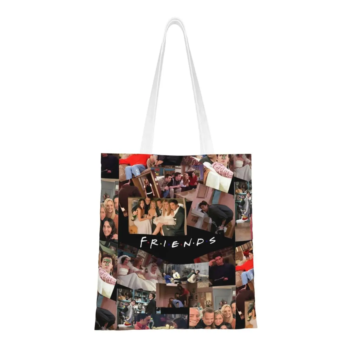 

Unisex Friends TV Show Tote Bags Canvas Shopping Bag for Lady Handbags