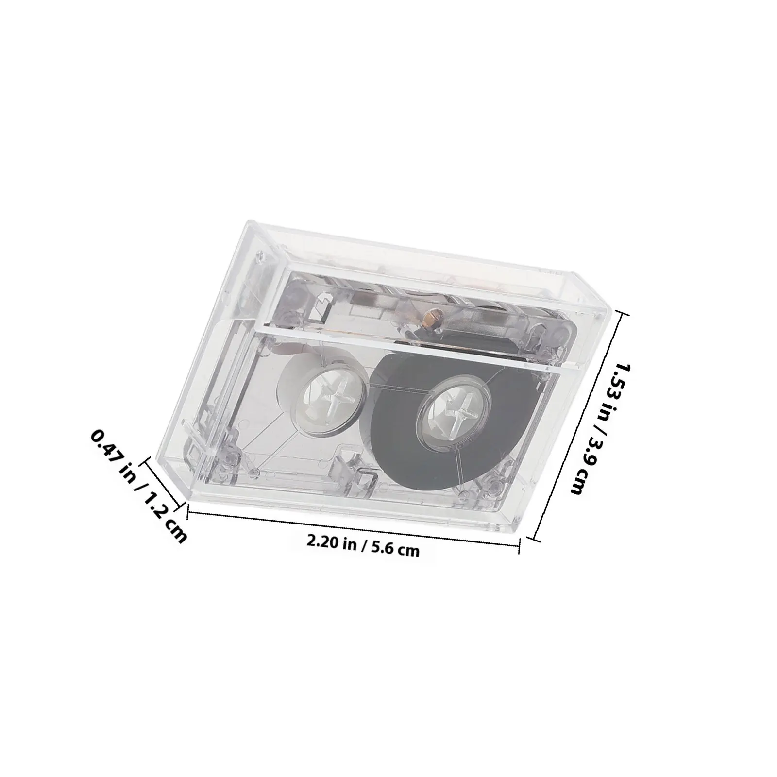 Empty Cassette Tape Blank Material DIY Cassette Tape Vintage Style Small Wall Decoration Recordable Handcraft Accessory Clear