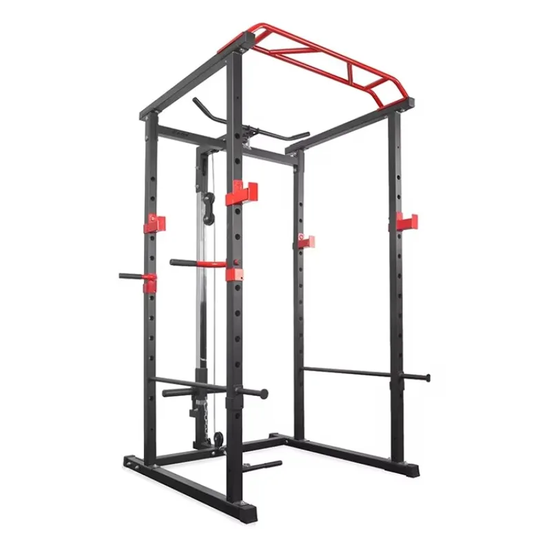 Household multifunctional squat bench bench press gantry Smith high-low pull trainer single parallel bars pull-ups