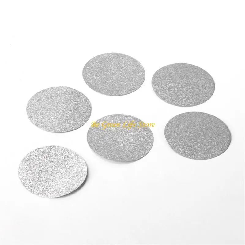 M7DF 200pcs/set 34.5mm الألومنيوم رقائق الختم أغطية ختم الحرارة لجراب القهوة