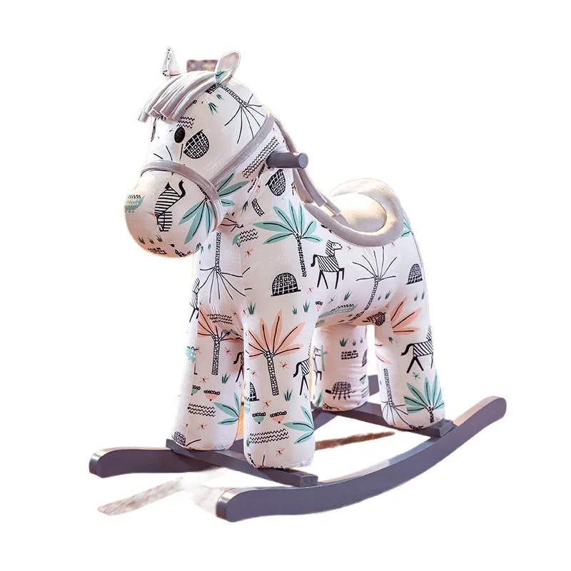 

Children's Trojan Horse Straddle Rocking Horse d Baby Birthday Gift Rocking Chair Unicorn Happy Trails Rocking HaleyBouncers