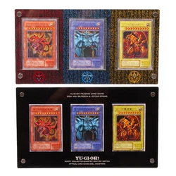 Yu Gi Oh dio egiziano Slifer The Sky Dragon Obelisk The Tormentor Self Made acrilico Card Brick Anime Game Collection Cards Toy