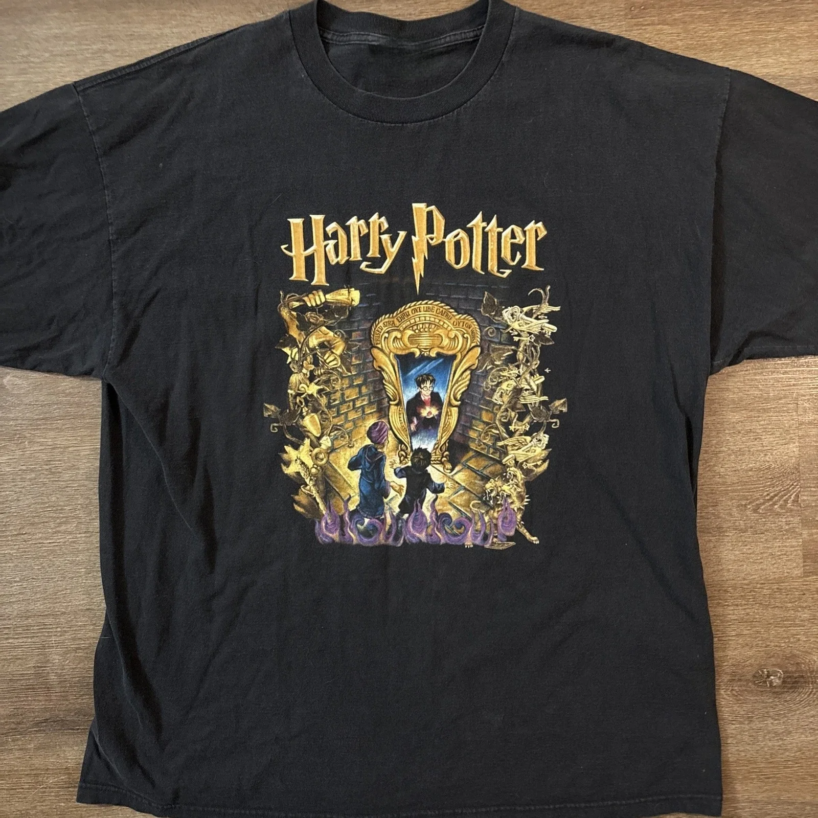 

Винтажная футболка оверсайз с принтом Гарри Джеймса Поттера в стиле 90-х, повседневная, американского кроя, с коротким рукавом, 100% хлопок