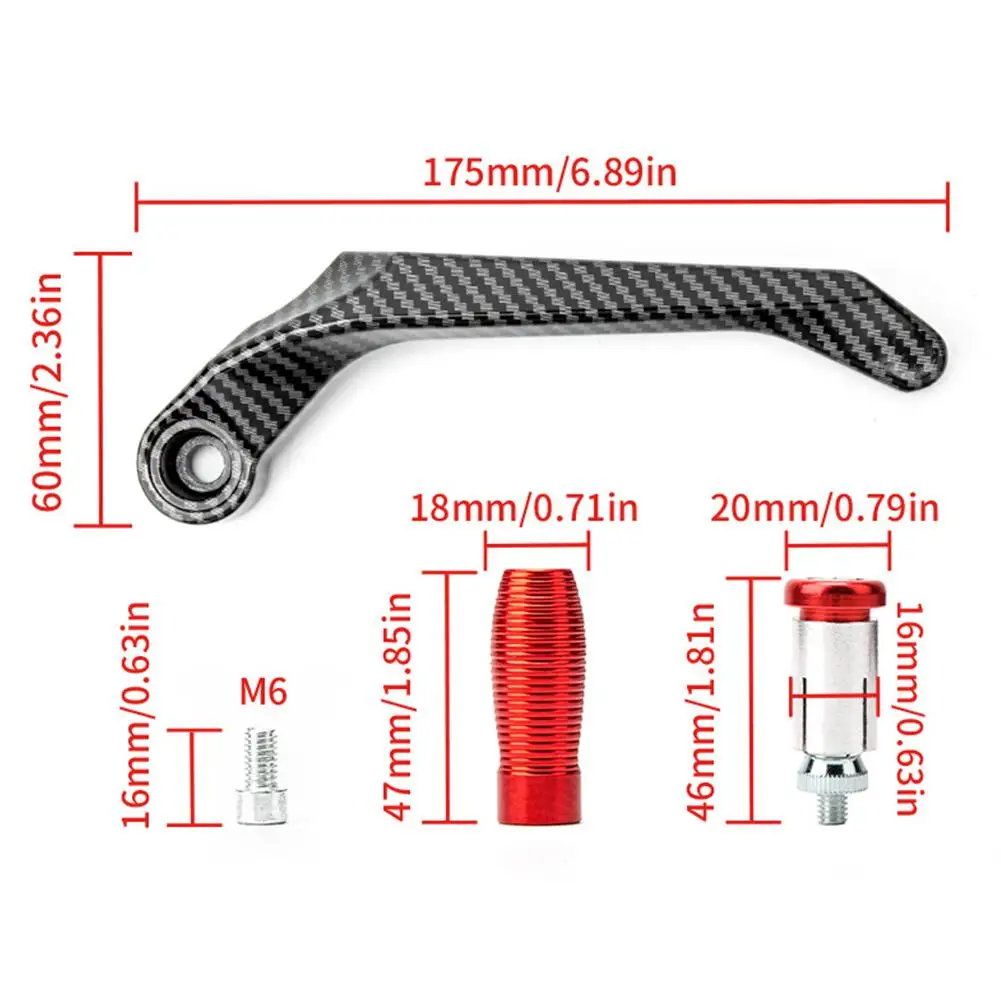 Motocicleta CNC Alumínio Alloy Guiador, Brake Clutch Lever, Hand Guard Protector, Modificação Acessórios