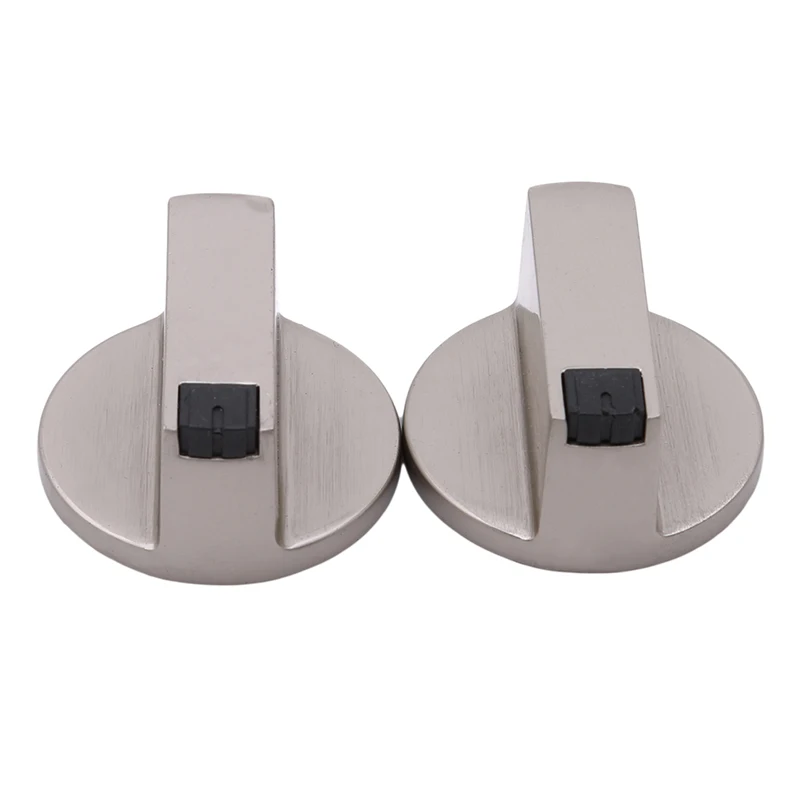 2 PCS Universal Metal Rotary Switch Control Knobs 6mm / 8mm Replacement Accessory for Household Kitchen Cooker Gas Stove Oven