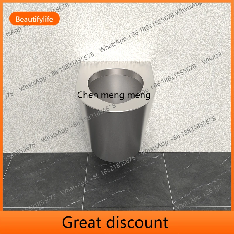 

M45 304 stainless steel wall-mounted toilet prison train school vandal-proof toilet customization