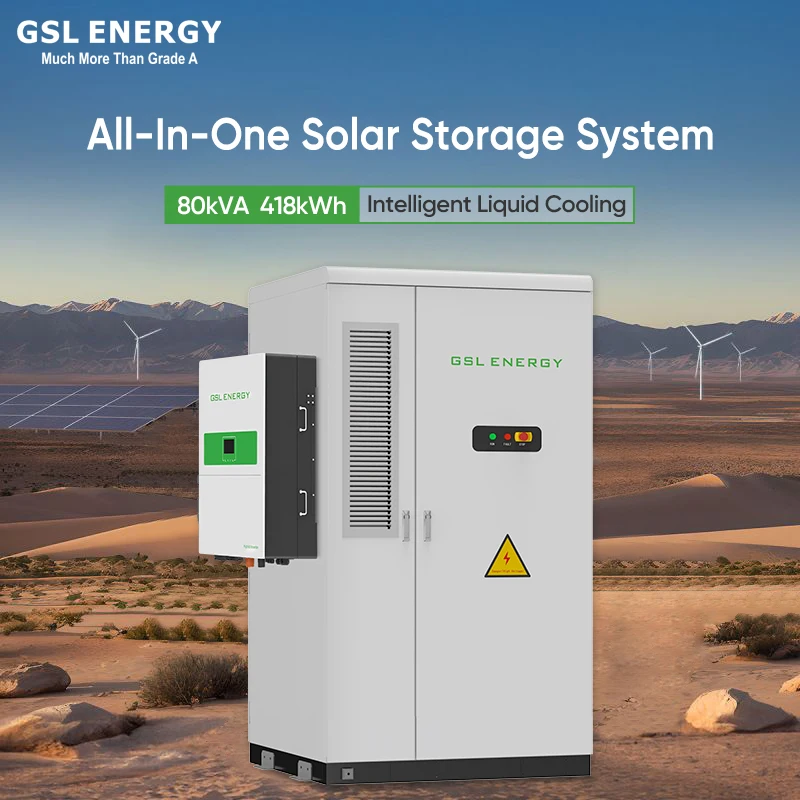GSL ENERGY 418kWh Energy Storage Container Bess Liquid Cooling Lifepo4 Battery Cabinet ESS Designed Specifically for Industrial