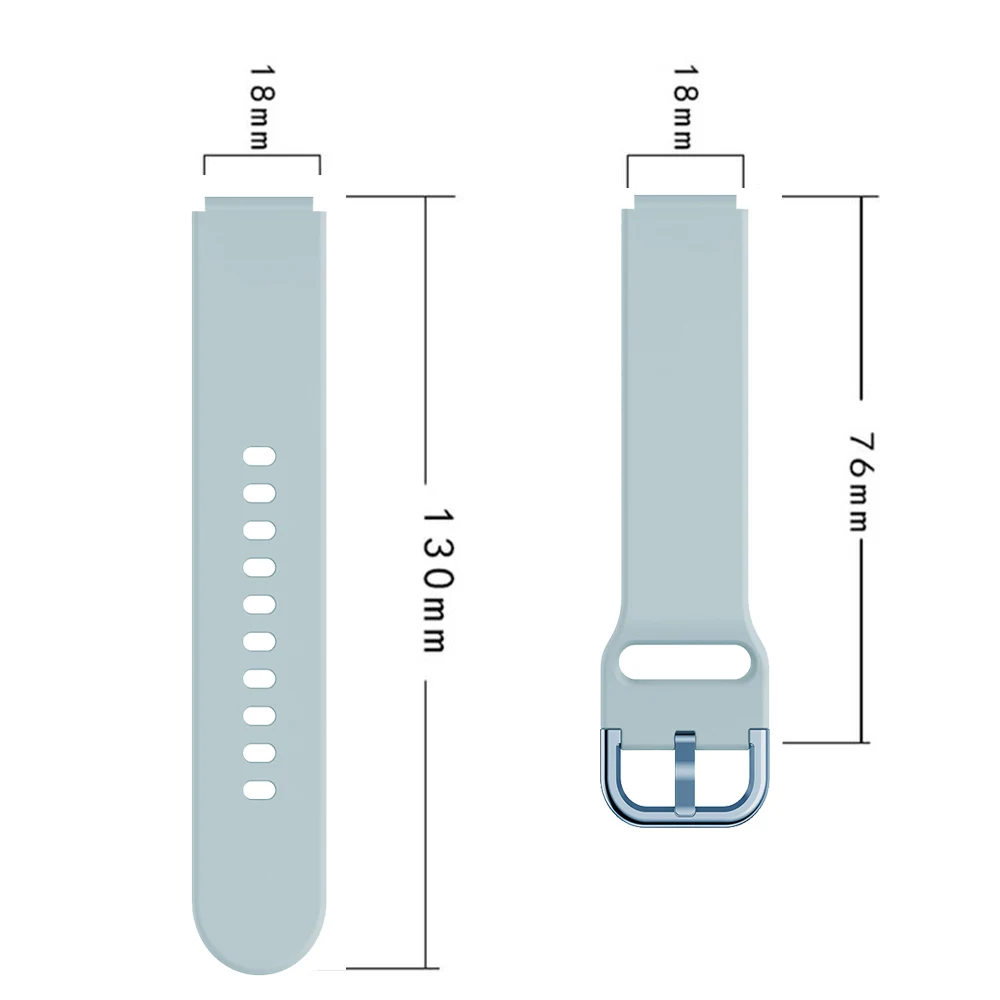 Garmin Venu 2S 밴드용 고무 시계 스트랩 Garmin Vivomove 3s/move3S 18mm 시계 밴드용 경량 다채로운 버클 손목 밴드