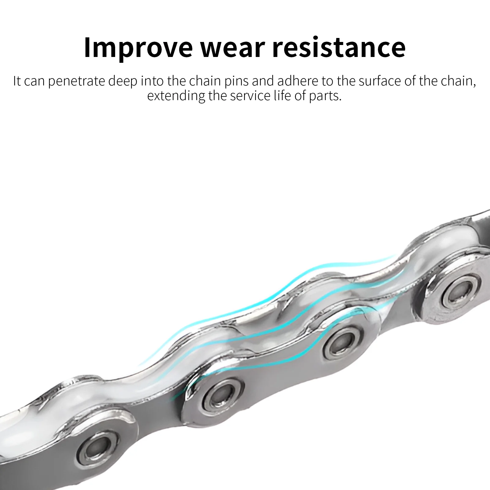 TOSUOD Dry Waxy Bike Chain Lubricant Anti-Rust Smooth Gear Oil for MTB Road E-Bike Fork Flywheel Cycling Maintenance