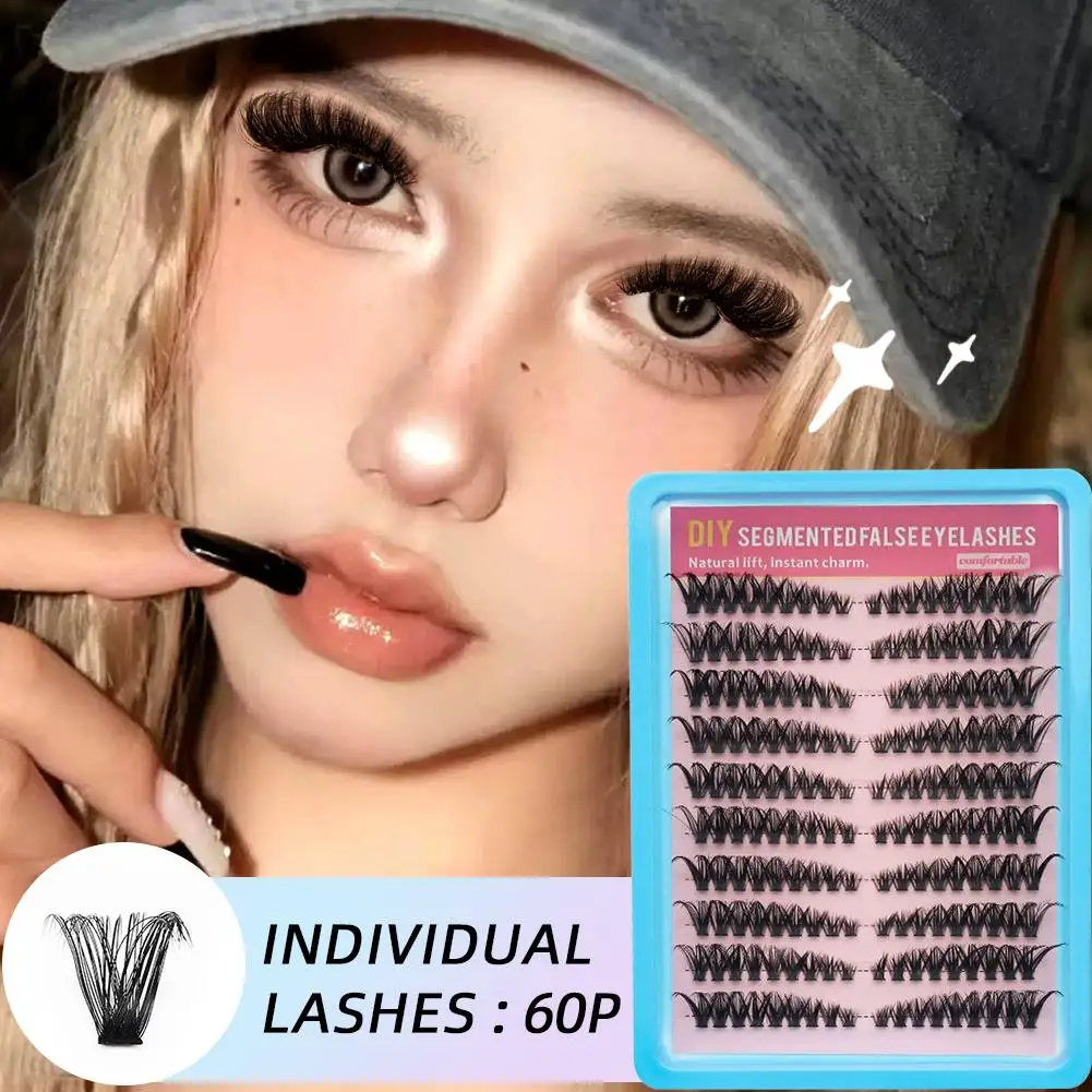 180 مجموعات ثلاثية الأبعاد رقيق مزيج الرموش الصناعية لتقوم بها بنفسك النمط الغربي حليقة سميكة واحدة رمش مجموعات المرأة سموكي ماكياج أداة #6