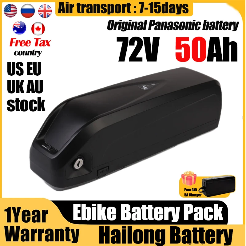 

72V Lithium Batterij 72V 30AH Elektrische Fiets Batterij 72V 20ah 300-3000W Scooter Batterij 40ah 50ah 60ah met smart bms