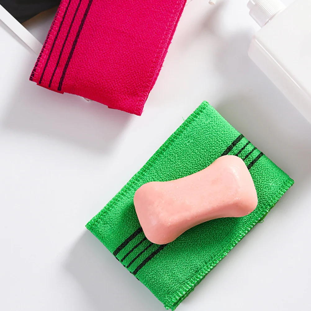 

Double-sided Towel Back Exfoliating Tool Lightweight Bath Body Cloths Towels Plant Fibres Scrubbing Fiber