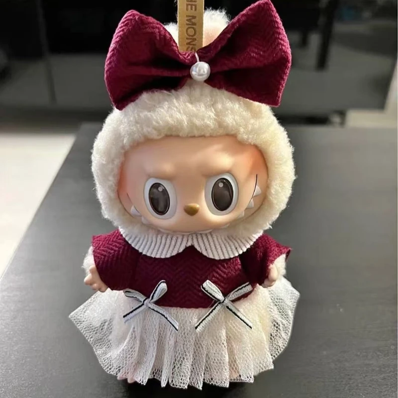 

17cm Labubu V2 V1 Trendy Clothes Outfit Accessories Idol Doll Clothing for Kid Gift Labubu Ropa