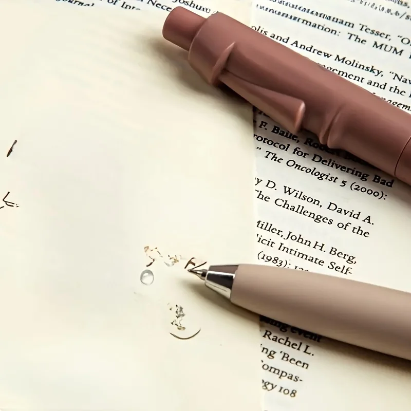 5 قطع من أقلام النقر على شكل تمثال حجري، أقلام سمينة عالية السعة للكتابة السلسة والاستخدام المريح، ملحقات مكتبية للقرطاسية