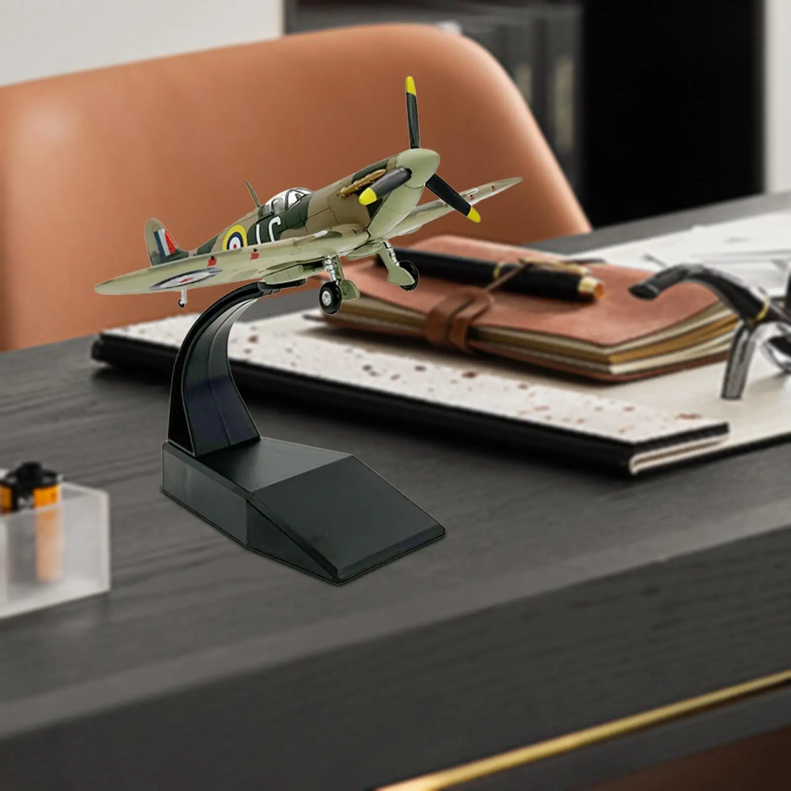 

Модель самолета Spitfire 1:72 с подставкой, многофункциональная, реалистичная, легкая, коллекционная авиационная модель