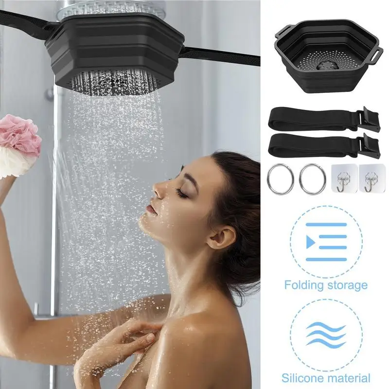 Ice Shower Attachment Folable Ice Bath Chiller Rapid Cooling Portable Ice Bath Barrel Foldable Silicone Ice Bath Tub Bucket For