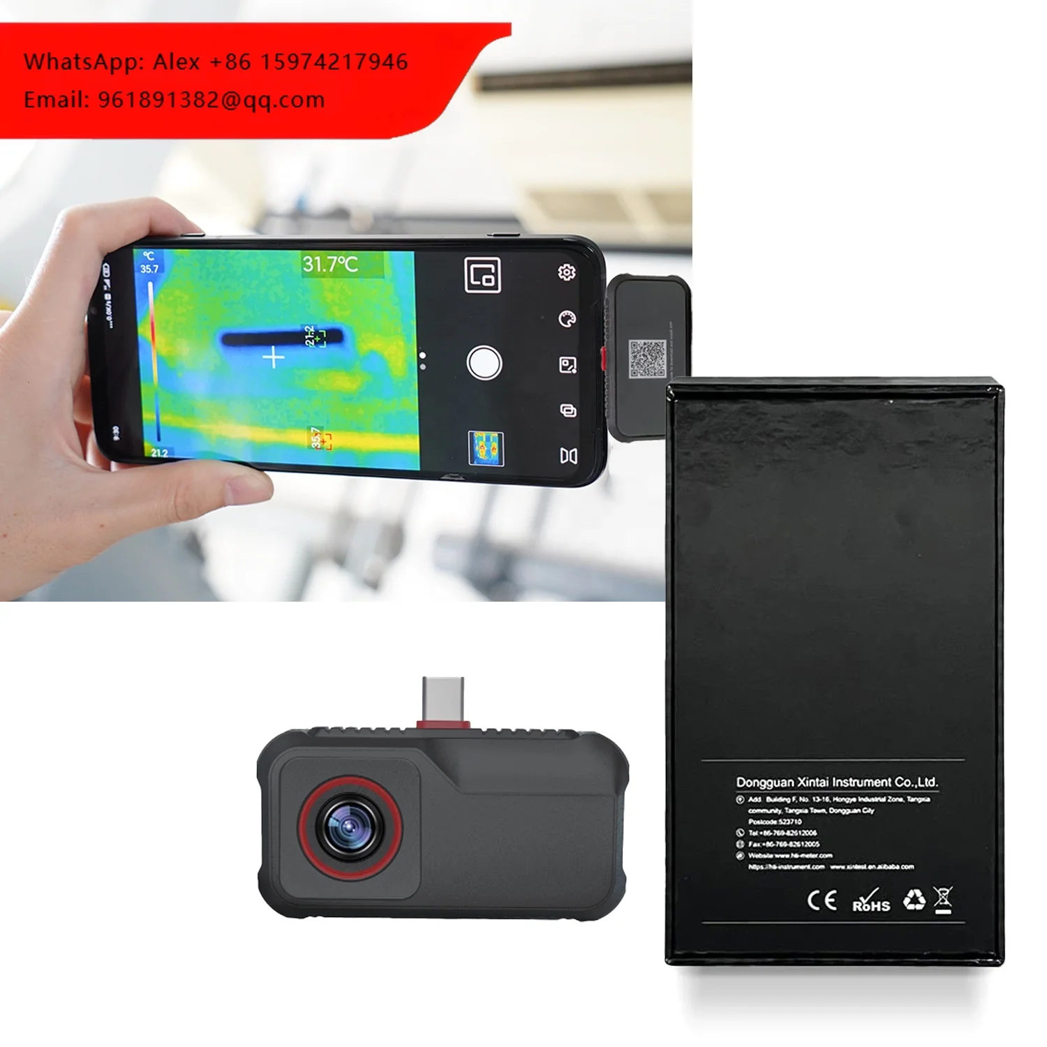 

Android Smartphone Use Thermographic Vision Ir Red Imaging Heat Cell Phone Infrared Thermal Camera For Mobile