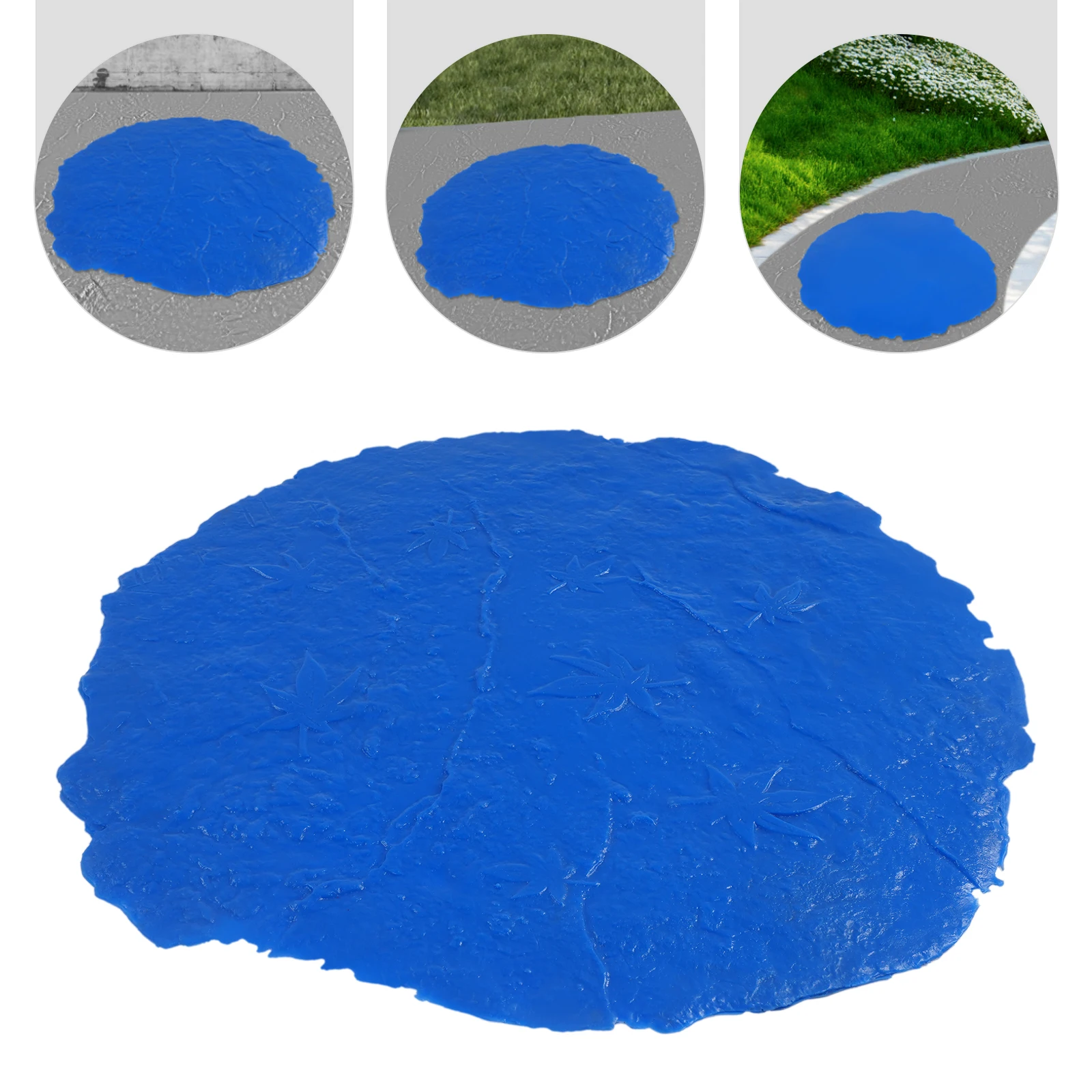 

Трафарет для бетона с текстурой листьев, реалистичный узор, полиуретановый штамп для DIY и профессионального использования, 33.5x35.4 дюйма