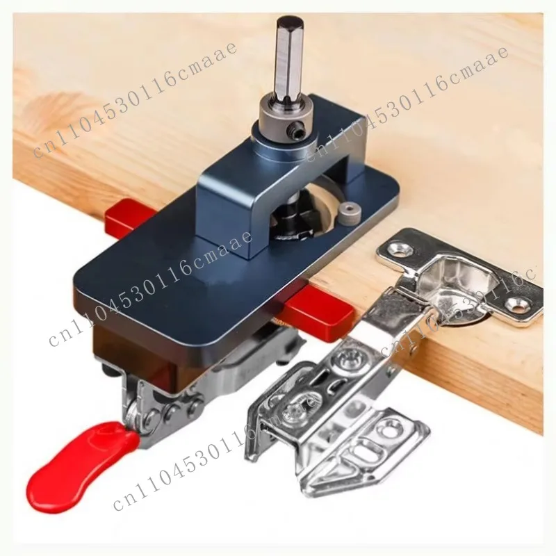 W-134 Woodworking 35mm Simple Quick-fixing Hard Alloy Closet Cabinet Door Hinge Drilling Installation Hole Tool Set
