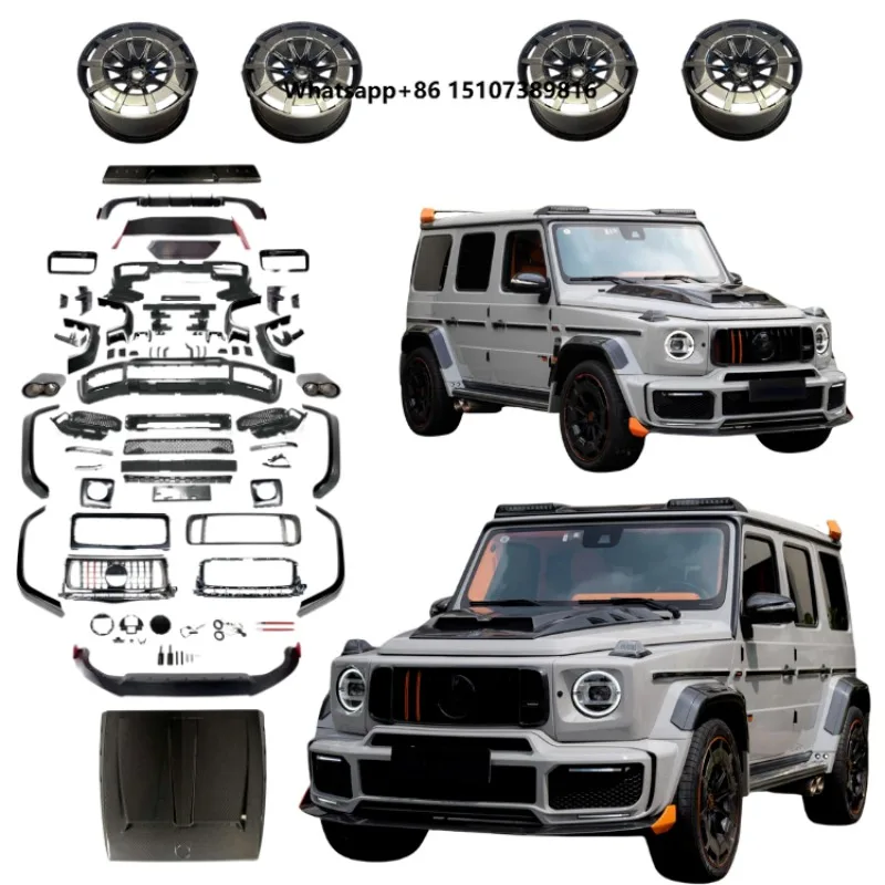 2026 New Body Kit for  G-Class W464 W463A Upgrade to G900 B900 Front Bumper Assembly Trailing Bumper Passenger Hub