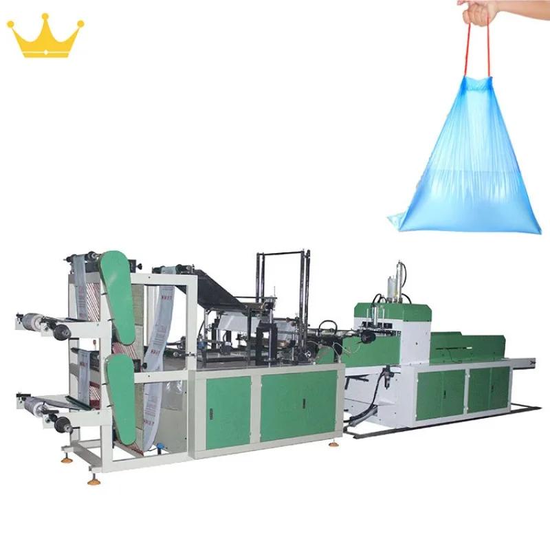 Máquina Perfiladeira De Saco De Lixo De Plástico De Alta Velocidade Automática, PLA Biodegradável, PE, Compras T-Shirt Vest Bag Making Machine