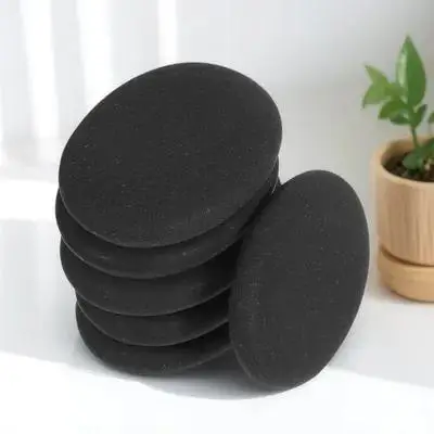 6pcs Hot Stone Massage Volcanic Rocks For Spa Muscle Relaxation Back Neck Heat Retention Essential Oil Compatible
