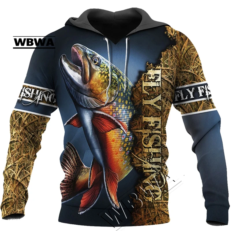 Beautiful Fly Fishing 3D All Over Printed Men Deluxe Hoodie Clothes Unisex Sweatshirt Pullover Casual Jacket Tracksuit LLQ321