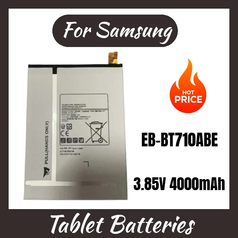 

New Replacement Tablet Battery 3.85V 4000mAh EB-BT710ABE for Samsung Galaxy Tab S2 8.0 T710 T713 T715 T719 T713N T715C T719C