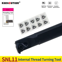 SNL0010K11 internal thread turning tool matched with 11ER external thread cutting tool carbide cutting tool