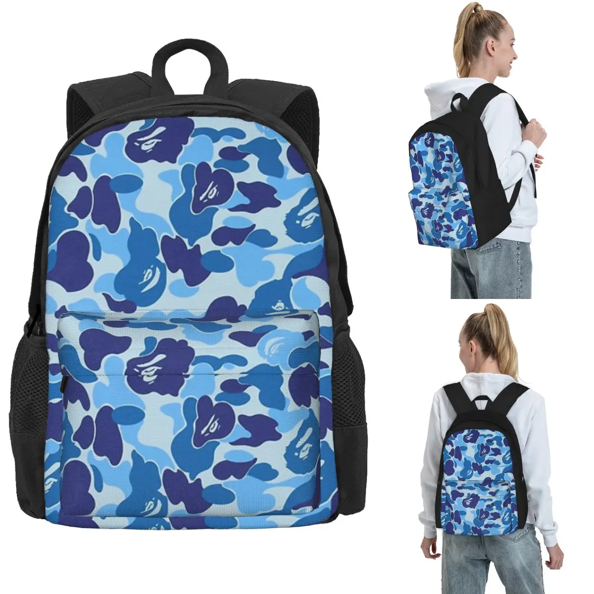 Camouflage Backpack Hot Sale Daypack Large Capacity Boys Girls BookBag School Bag Shoulder Bags for Men Women