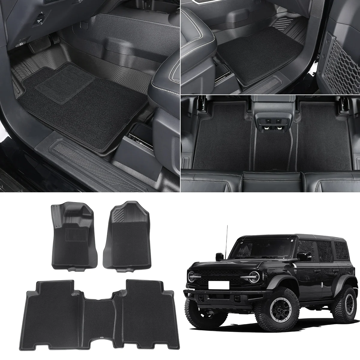 Ford BRONCO special floor mat TPE full surround carpet environmentally friendly rubber wear-resistant interior modification