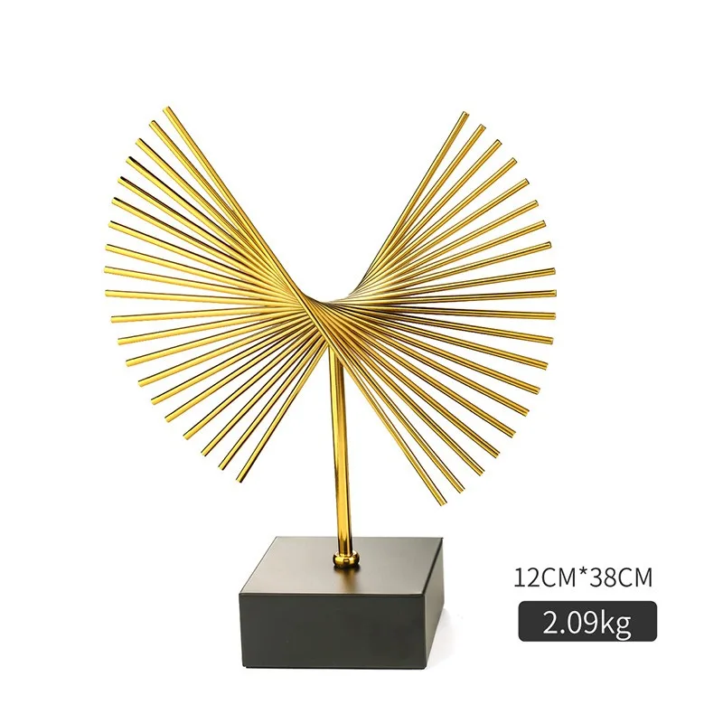 Modern light luxury flower decoration marble American home accessories model room European living room decoration luxury