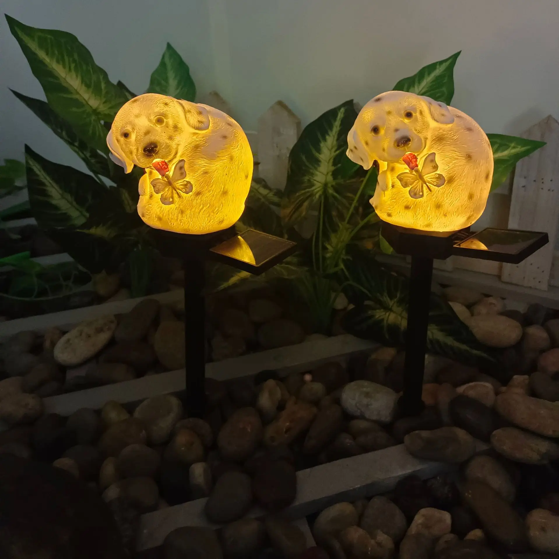 Solar Plug In Ambient Light Resin Handicrafts Courtyard Lawn Outdoor Garden Personalized Decoration Landscape Light