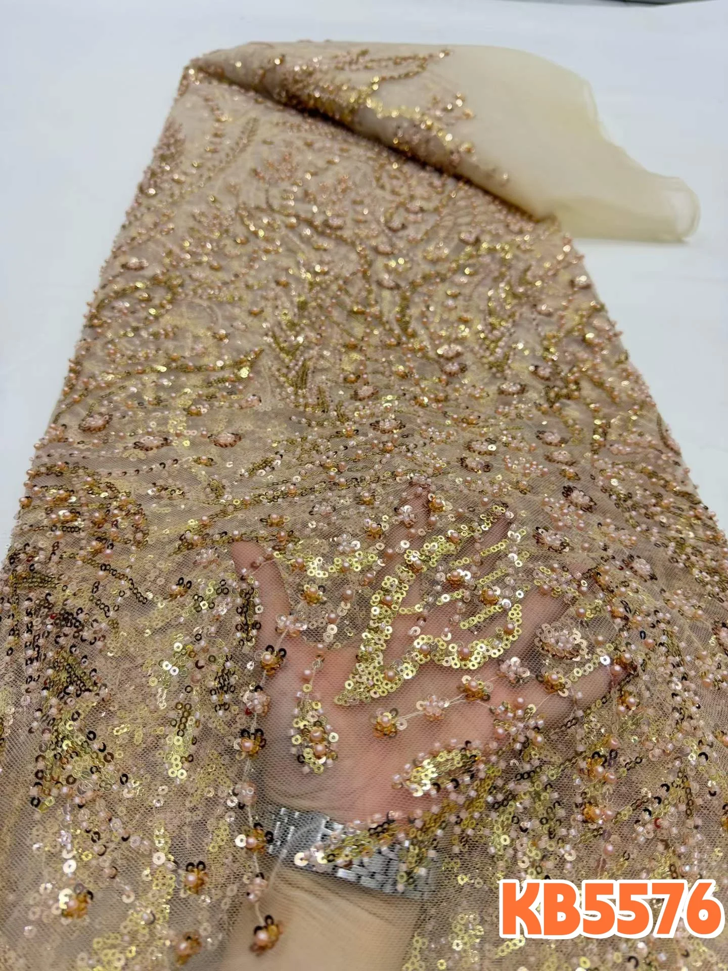 DREAMYALISI Gold Sequence Lace - Embroidery Gold ulasan dan harga