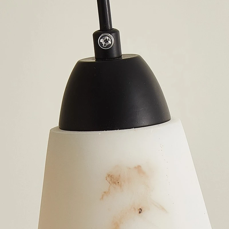 Spanish Three Headed Imitation Marble Pendant Light Hotel Homestay Kitchen Table Hanglamps Creative Designer Artistic Decorative