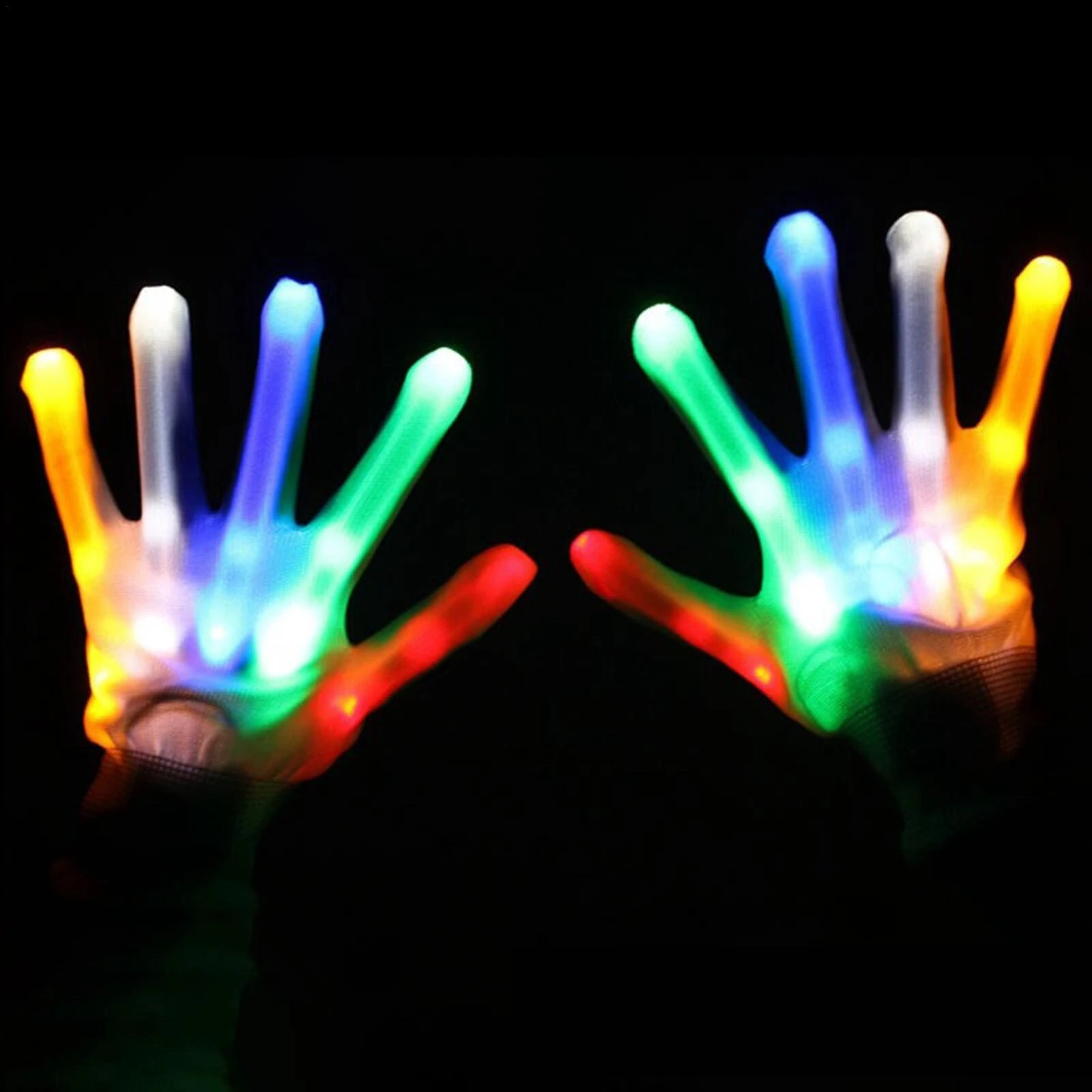 

LED Gloves Christmas Party Grow Props Nightclub Rave Outfit LED Tron Dance Wear Festival Accessories Adult Women Men Light Up