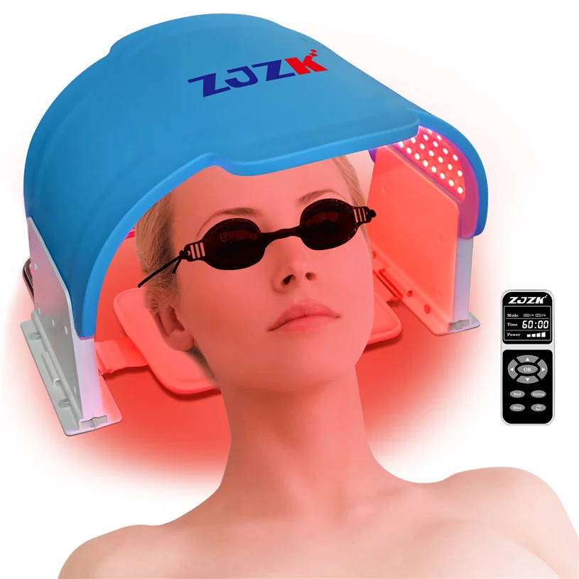 ZJZK 990 Chips Back Facial Photon Beauty Mask 660nm 850nm 940nm Light Therapy For Face And Neck Break Down Stains Anti-Acne