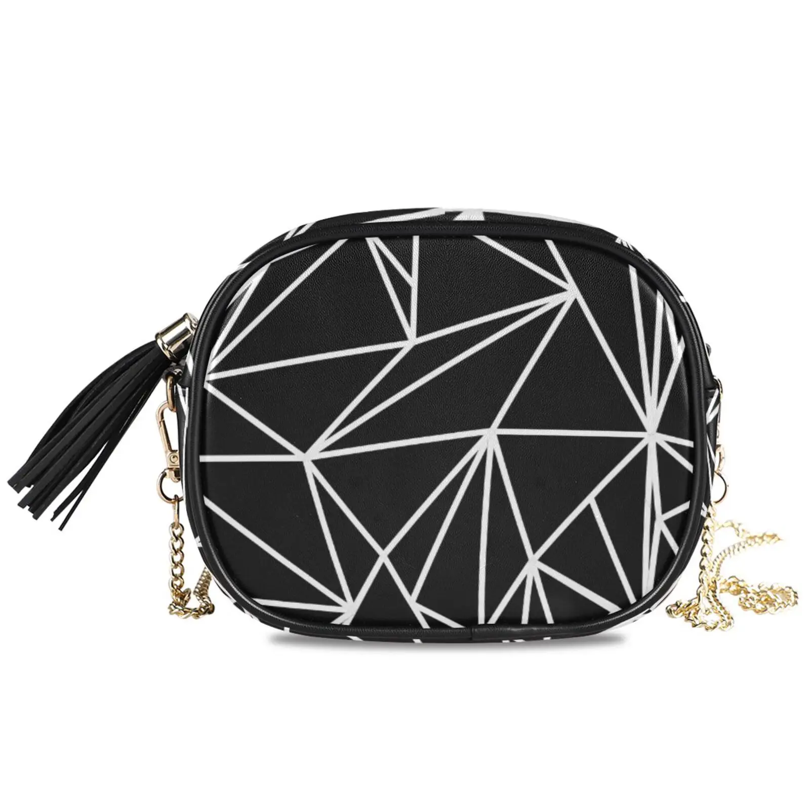 New Black Bao Chain Bags Women Diamond Lattice Fold Over Bags Women Handbags Small Chain Shoulder Bags Messenger Bag Bolsa