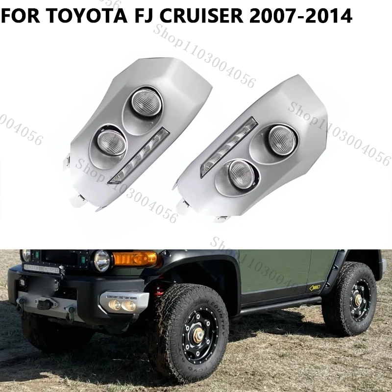 Car Fog Light Signal Lamp For Toyota Fj Cruiser 2007 2008 2009 2010 2011-2014 Front Fog Lamp Daytime Running Light Car Styling