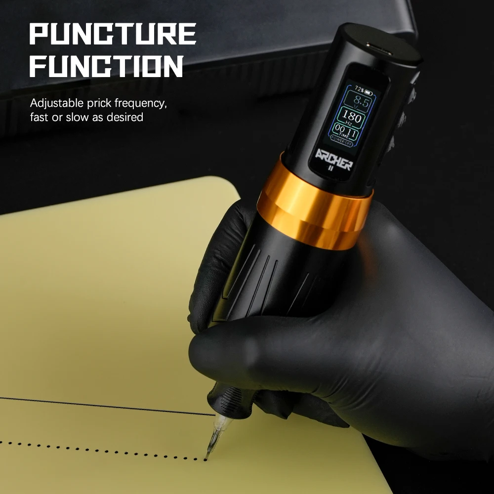 Rotary Tattoo Pen Wireless Tattoo Machine 2000mAh  Coreless Motor Digital LED Display for Tattoo Artists