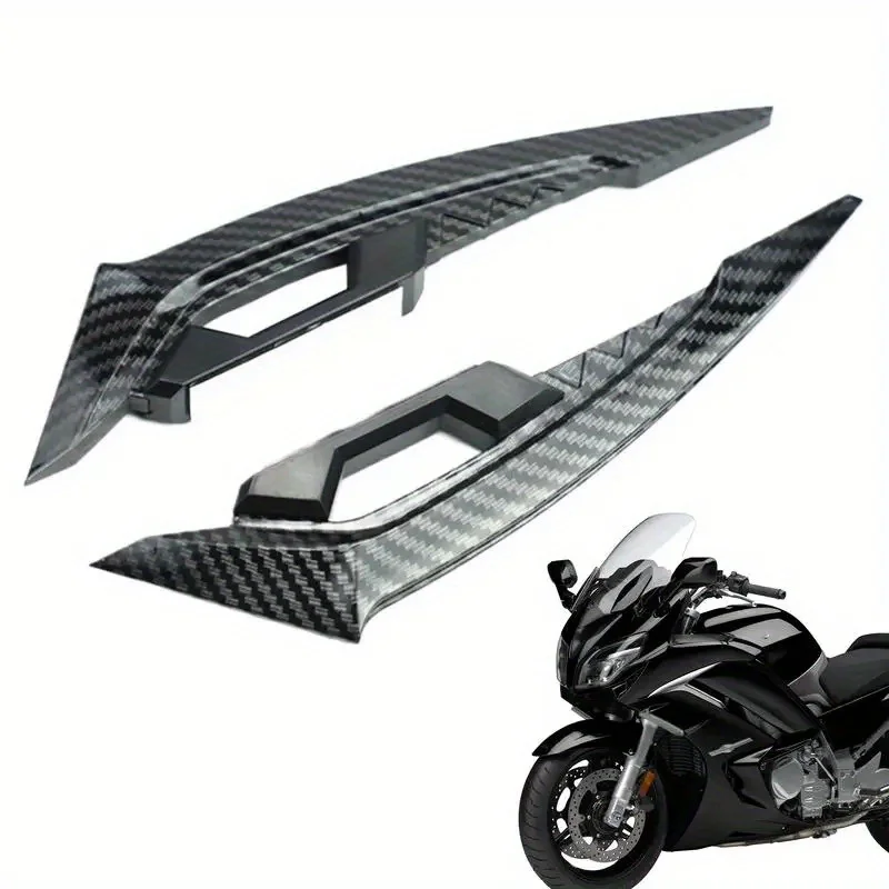Carbon Fiber Motorcycle Wind Wings Self-Adhesive Aerodynamic Front Spoilers