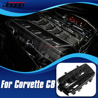 For Corvette C8 Stingray Convertible Z51 HTC 2LT 3LT 2020-2025 Carbon Fiber Car Engine Hood Bonnet  Cover Trim Car Accessories