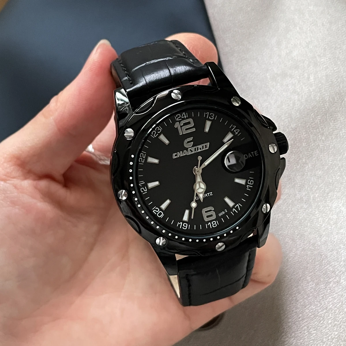 CILOA 2025 new men's watch brand genuine sports high-end men's black quartz watch light luxury high-end waterproof men's watch