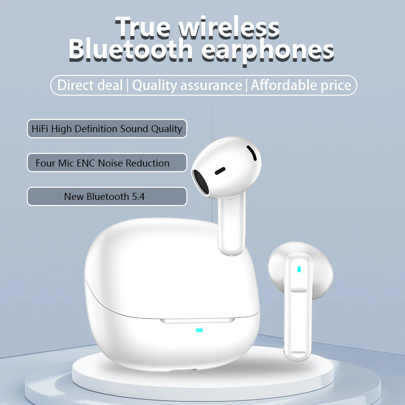 Explosive TWS Wireless Bluetooth Earphones with Four Mark ENC High Definition Call Noise Reduction