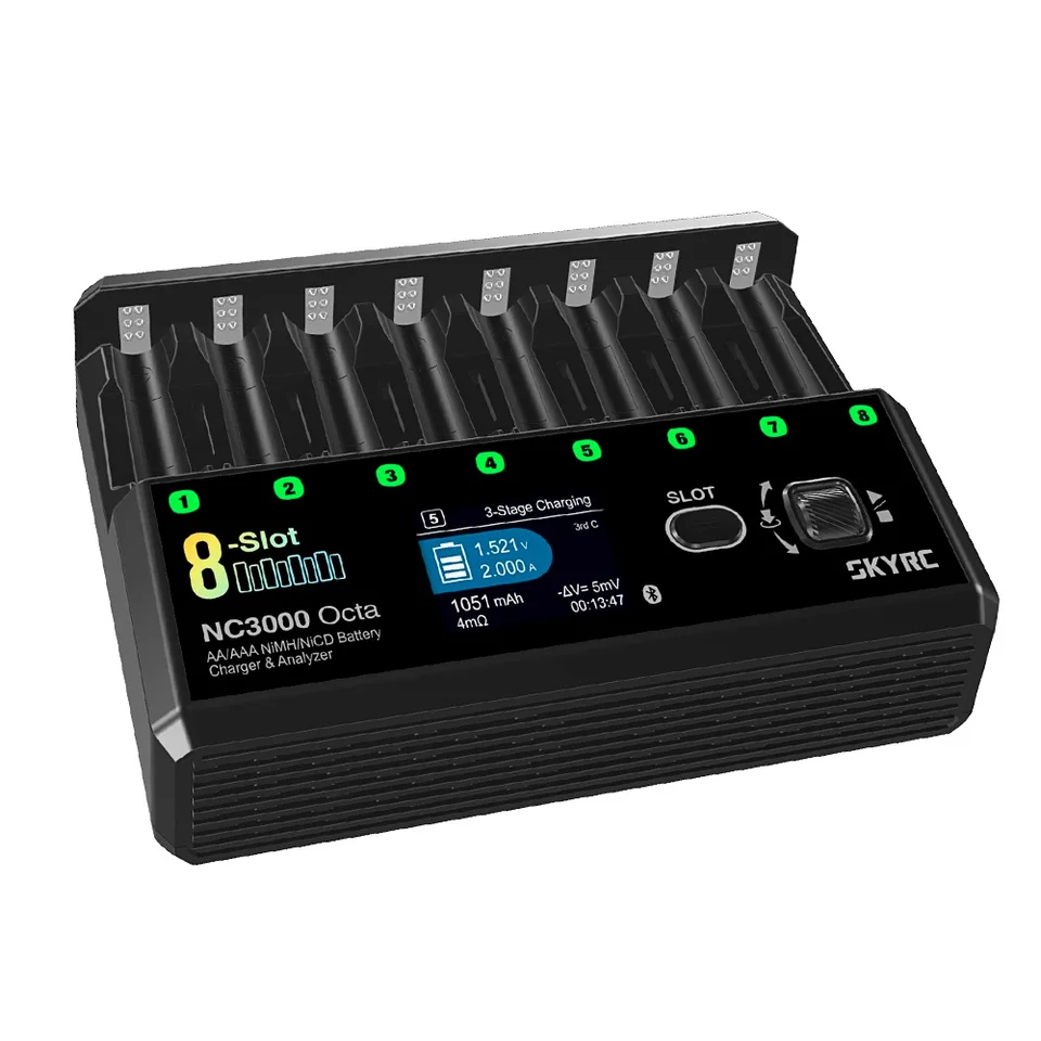 SKYRC NC3000 オクタ NiMH NiCD 充電器 8スロット 7スマートモード 100