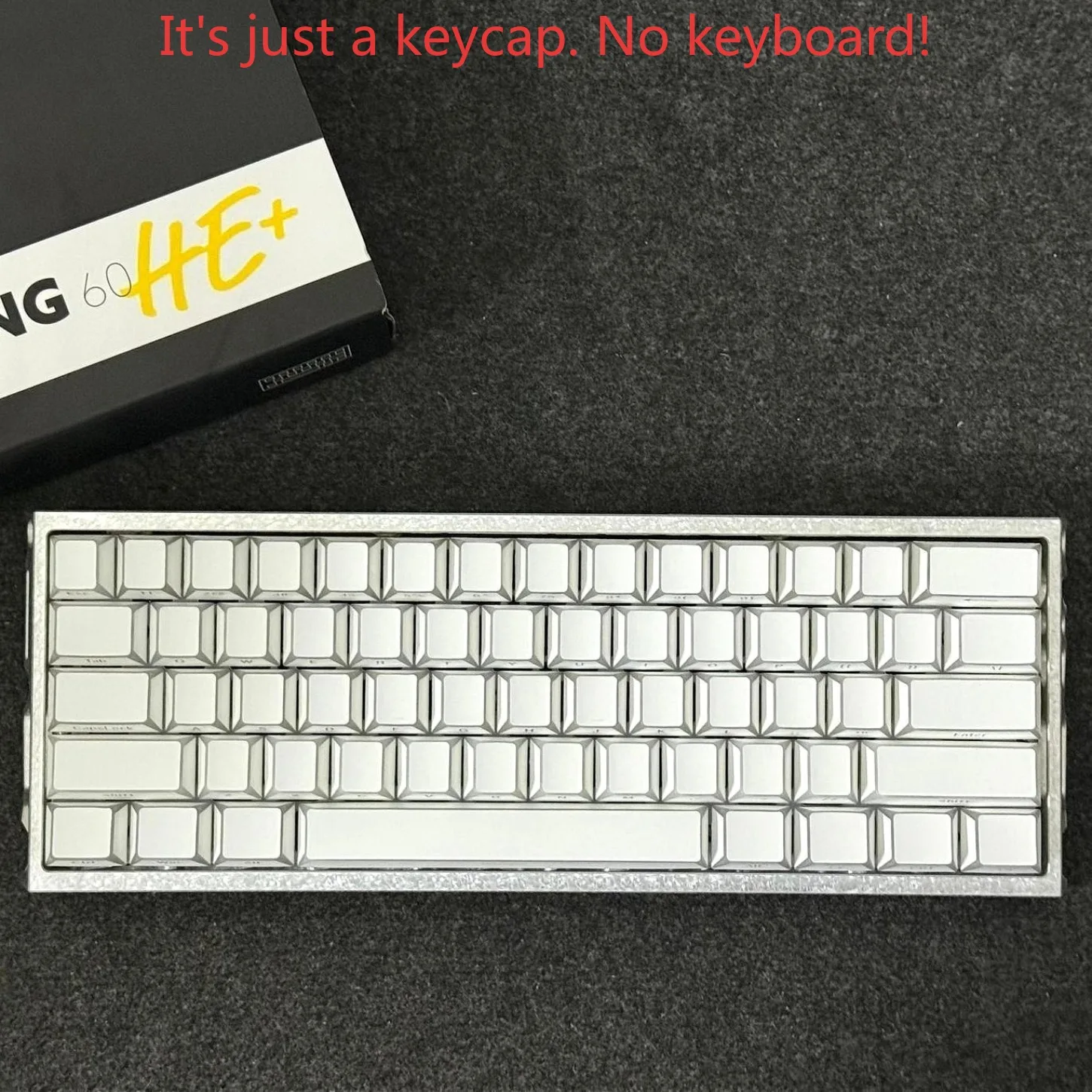 Cherry Profile PBT Keycaps 137 Keys White Backlit Side Printed Shaded Keycap Set for Wooting Magnetic Axis Mechanical Keyboard