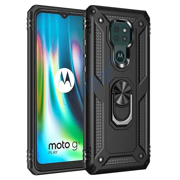 for Moto E7 Plus Case for Phone Moto E 7 Plus Case Shockproof Armor Rugged Military Protective Car Holder Magnetic Cover