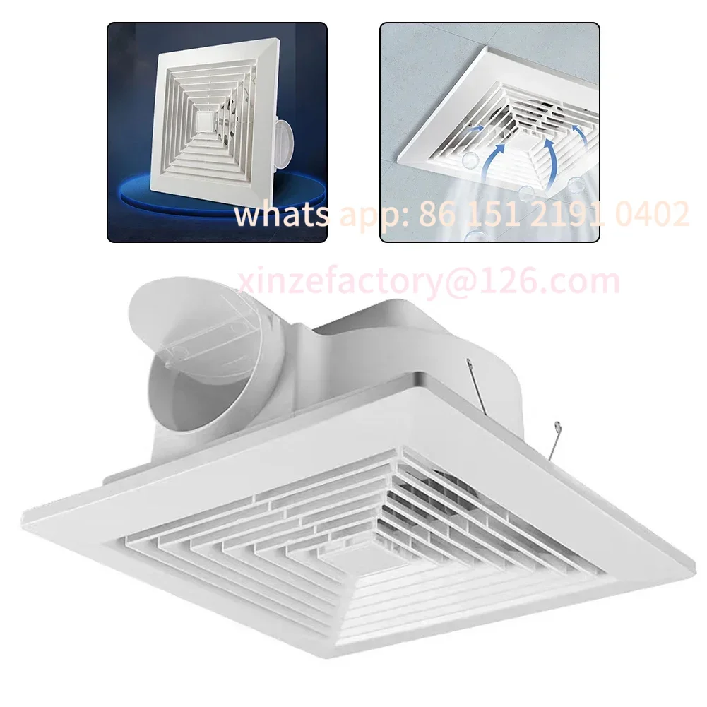 

Customizable Ceiling Exhaust Fan for Kitchen Bathroom Powerful Airflow Strong Suction Silent Ventilation Fan with Energy Saving