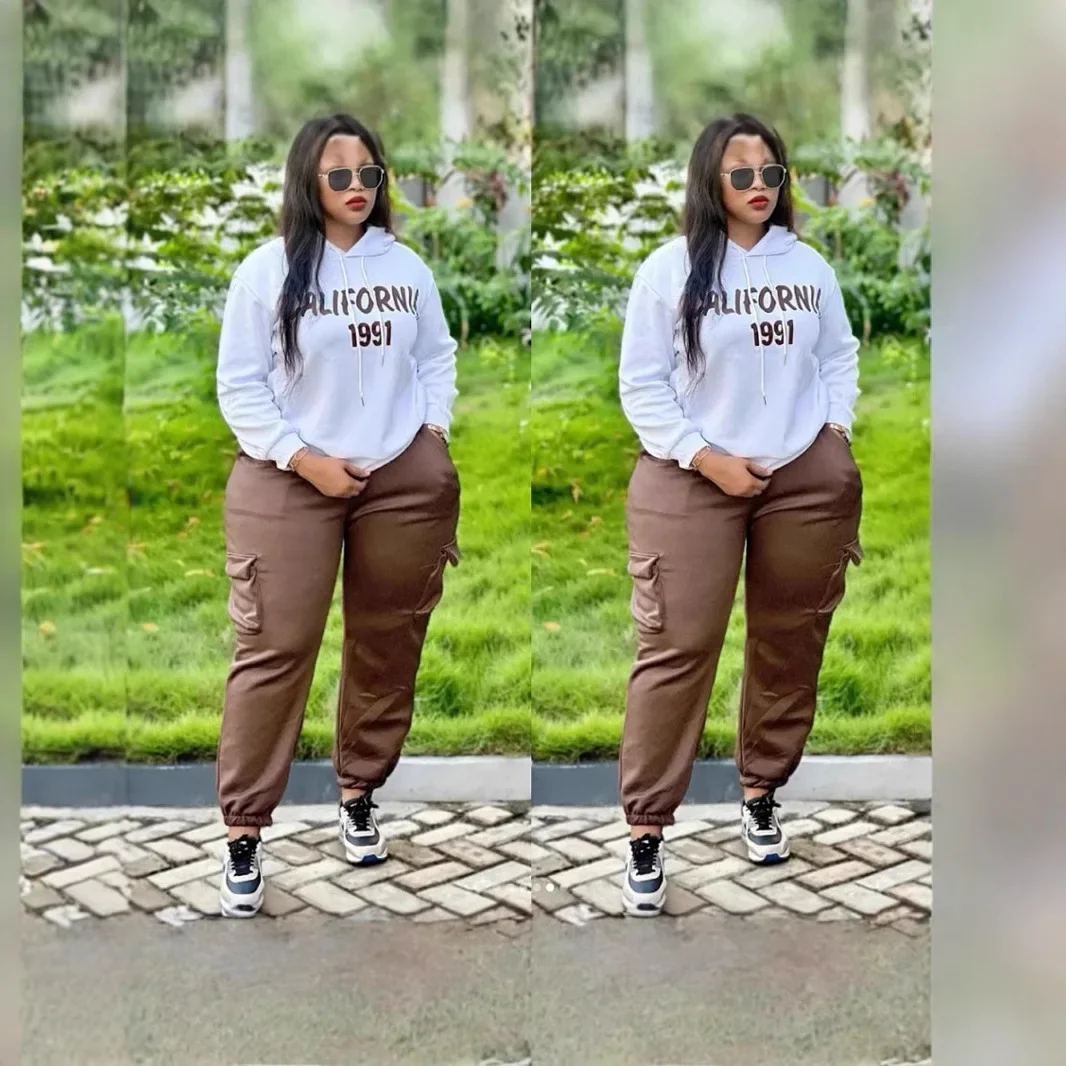 2 Piece Set Africa Clothes 2025 African Dashiki New Dashiki Fashion Suit Top And Trousers Super Elastic Party Big Size For Lady