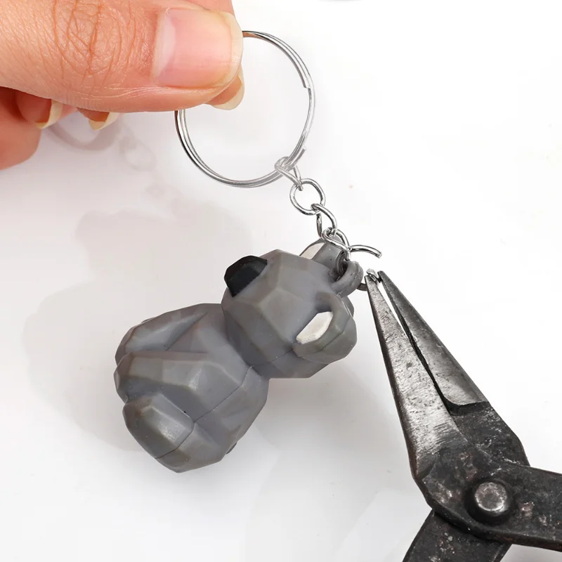 Metal Blank Keyring Keychain Split Rings Keyfob Key Rings Lobster Clasp Key Pendant Chains Keychains Climbing Buckles Carabiner